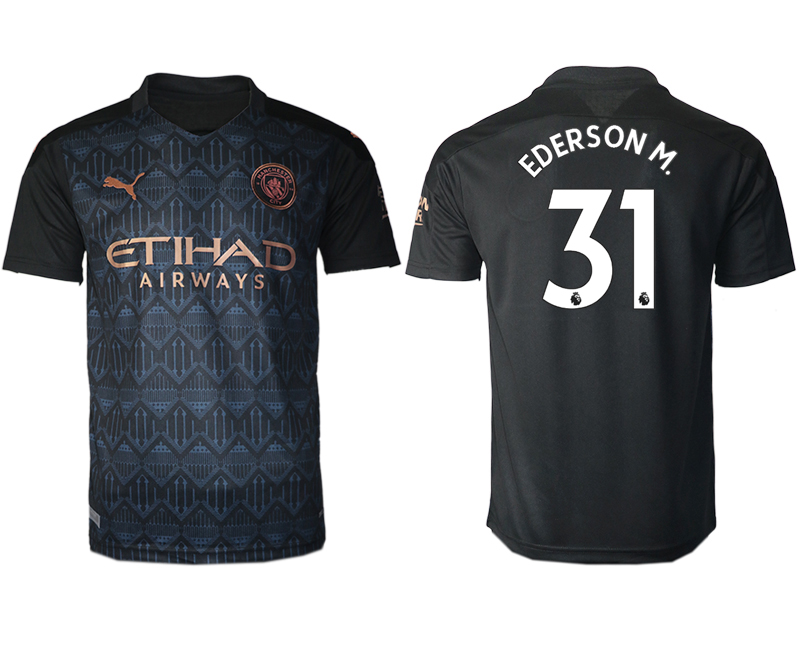 Men 2020-2021 club Manchester City away aaa version #31 black Soccer Jerseys->inter milan jersey->Soccer Club Jersey